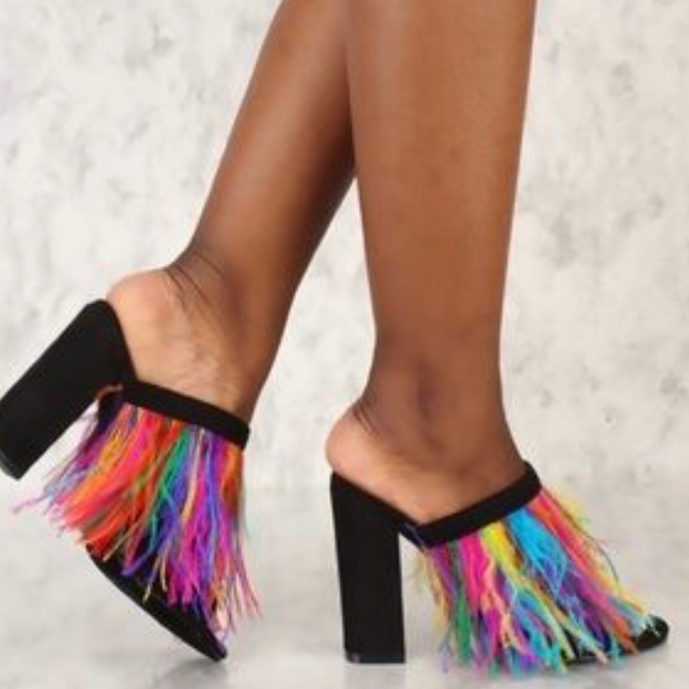 Vigo Fiore (Glady) Rainbow Mule Size 6 1/2 - NWT